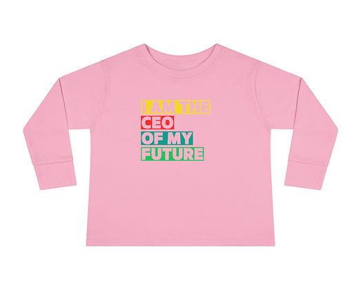I Am The CEO of My Future Toddler Long Sleeve Tee - Image 3