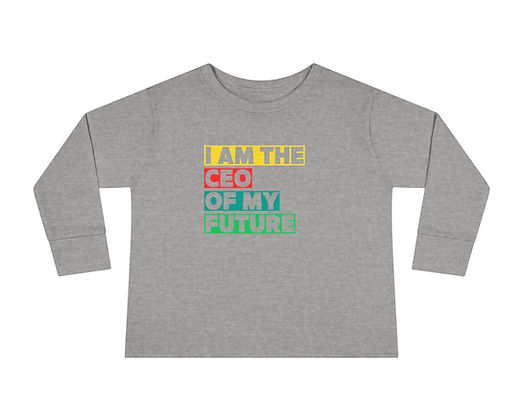 I Am The CEO of My Future Toddler Long Sleeve Tee - Image 2