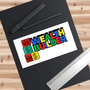 Wealth Builder Kiss-Cut Stickers