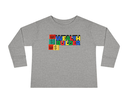 Wealth Builder Toddler Long Sleeve Tee - Image 5