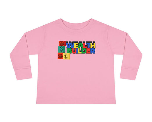 Wealth Builder Toddler Long Sleeve Tee - Image 3