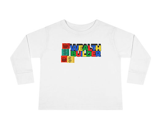 Wealth Builder Toddler Long Sleeve Tee - Image 2