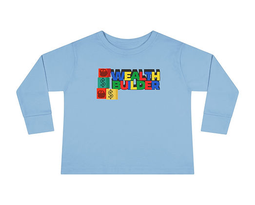 Wealth Builder Toddler Long Sleeve Tee - Image 4